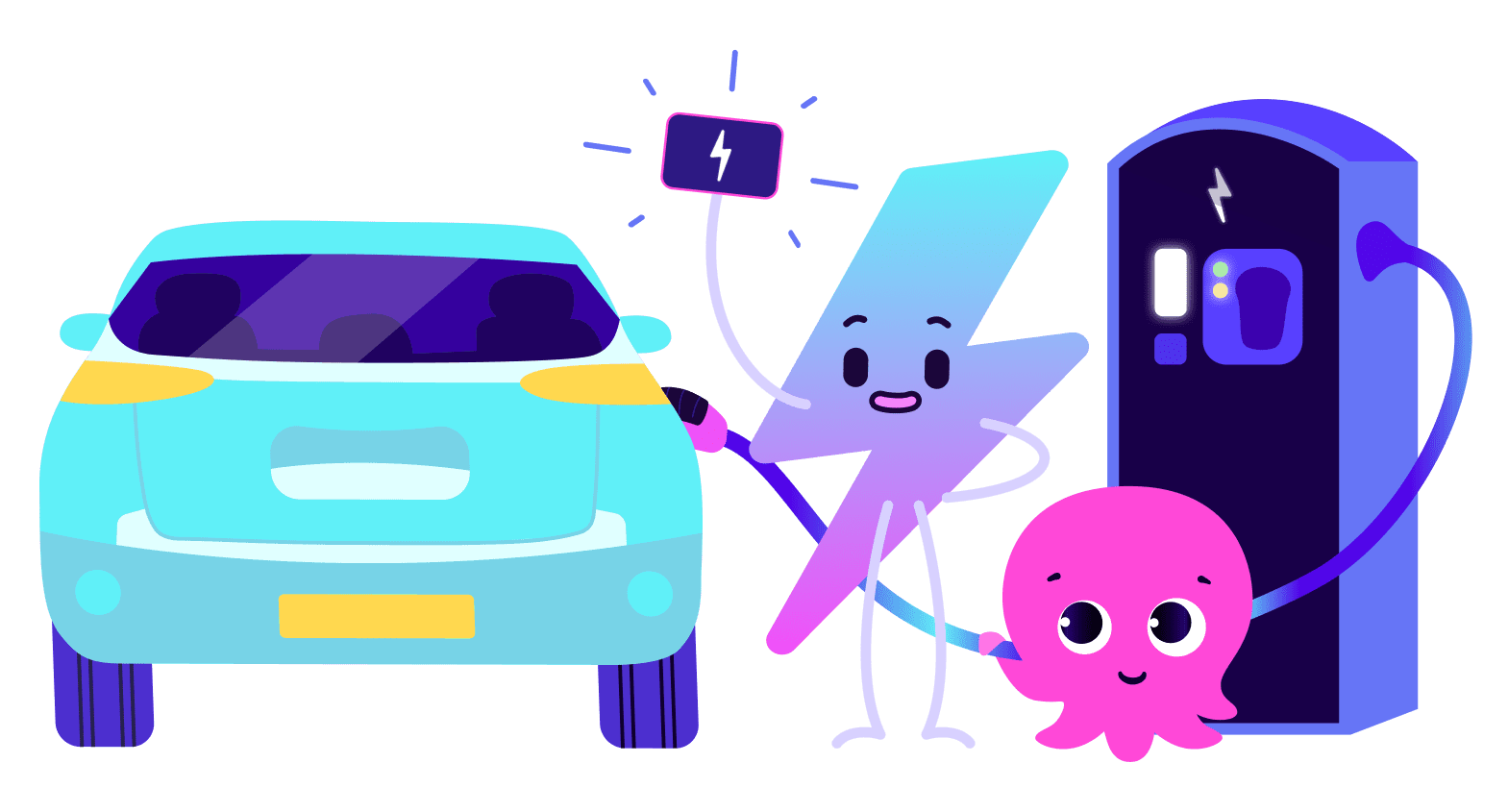 Charging Car (dark Mode)